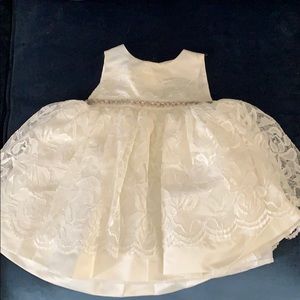 Baby lace and rhinestone dress